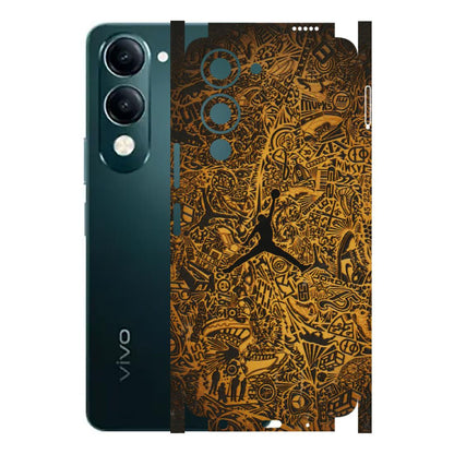 VIVO Y Series Phone Skins (All Models) - Premium Gold Basketball Player - 3D Embossed Finish (L-236) Vivo Y19E