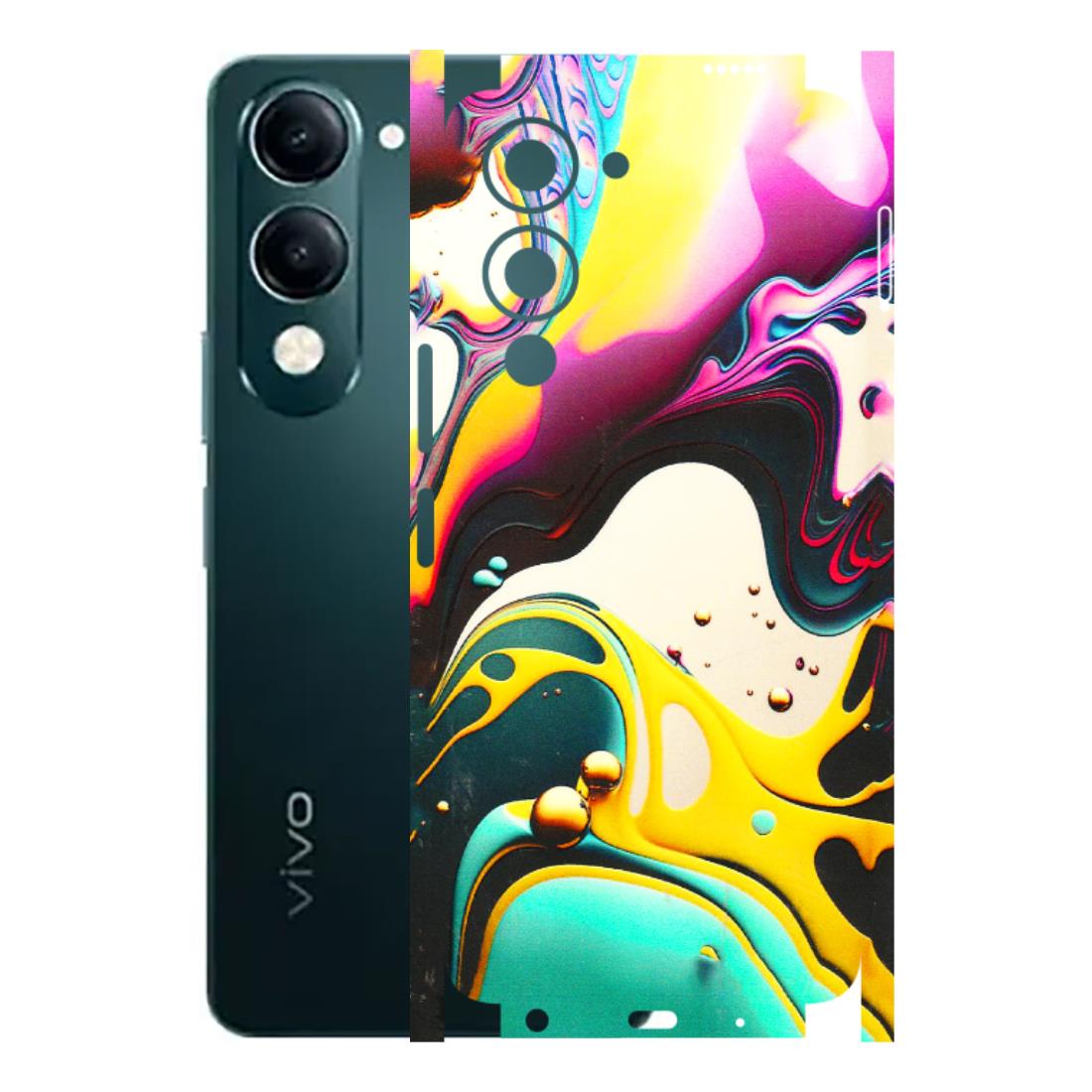 VIVO Y Series Phone Skins (All Models) - Multicolor Abstract pattern - 3D Embossed Finish (L-254) Vivo Y19E