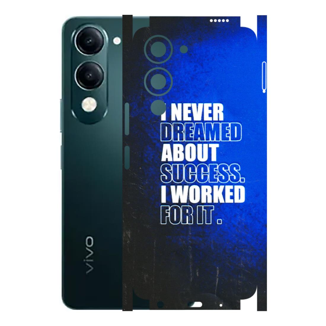 VIVO Y Series Phone Skins (All Models) - I Never Dreamed About Success - 3D Embossed Finish (L-283) Vivo Y19E