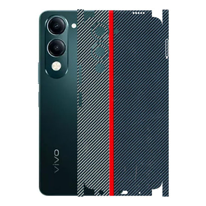 VIVO Y Series Phone Skins (All Models) - Blue Sober Lines - 3D Embossed Finish (L-305) Vivo Y19E