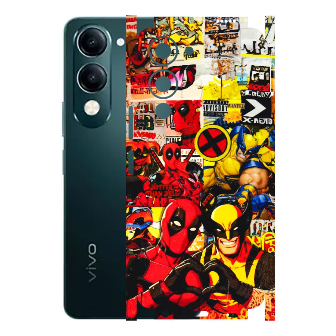VIVO Y Series Phone Skins (All Models) - Spidy Wolverine - 3D Embossed Finish (L-310) Vivo Y19E