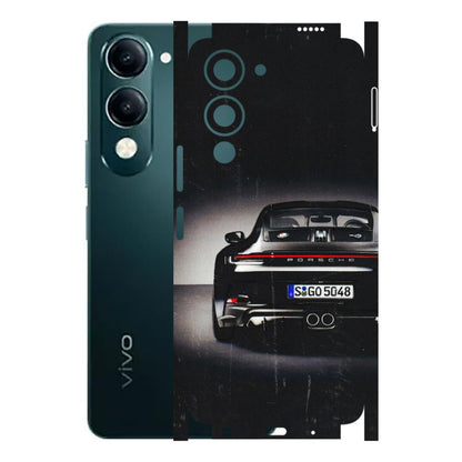 VIVO Y Series Phone Skins (All Models) - New Black Porsche GT3 - 3D Embossed Finish (L-327) Vivo Y19E