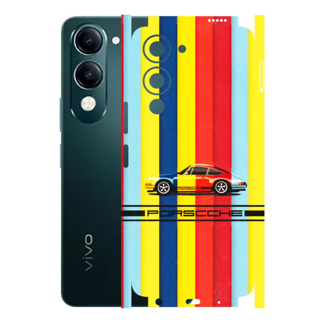 VIVO Y Series Phone Skins (All Models) - Multicolour Porche - 3D Embossed Finish (L-39) Vivo Y19E