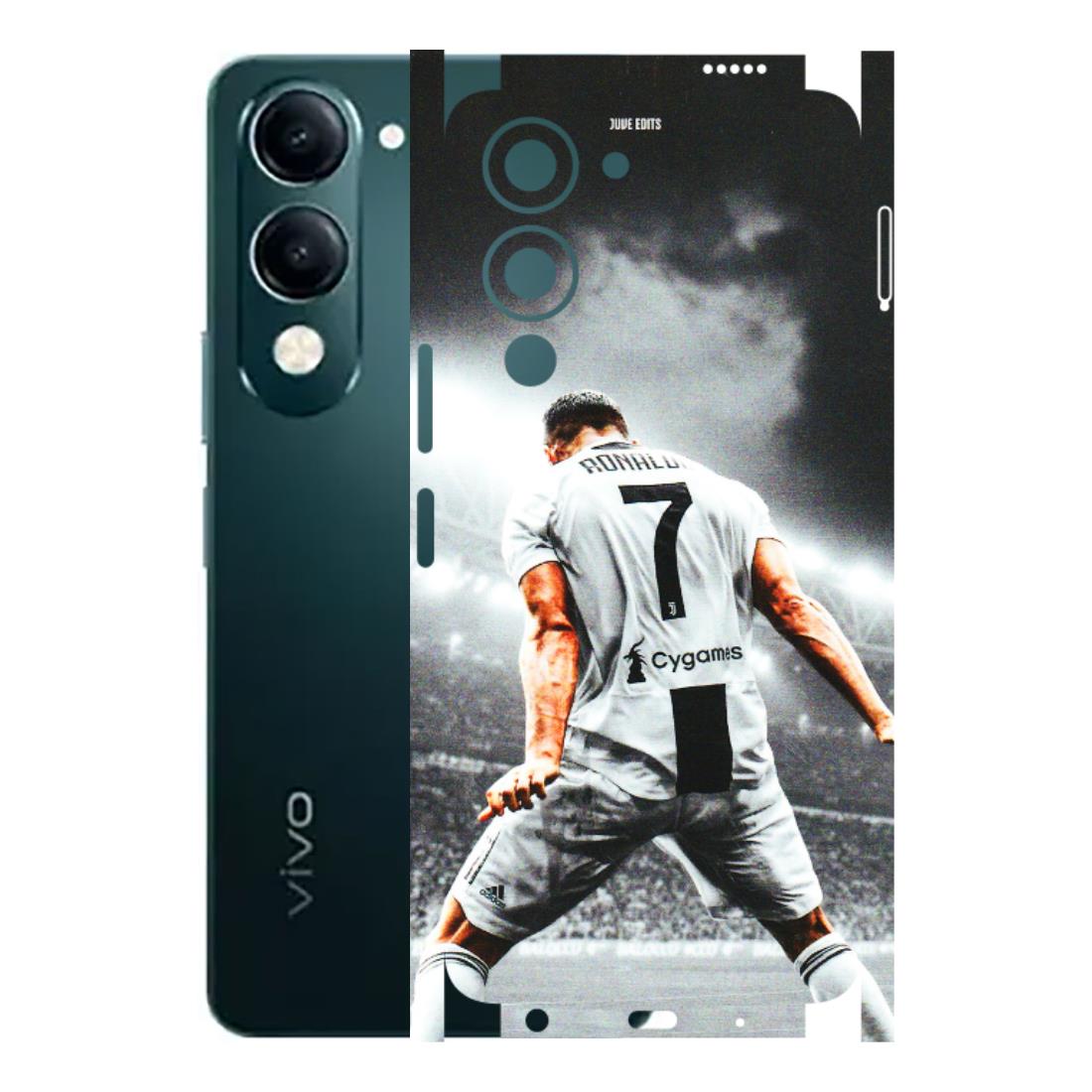 VIVO Y Series Phone Skins (All Models) - Ronaldo CR7 Crazy - 3D Embossed Finish (L-44) Vivo Y19E