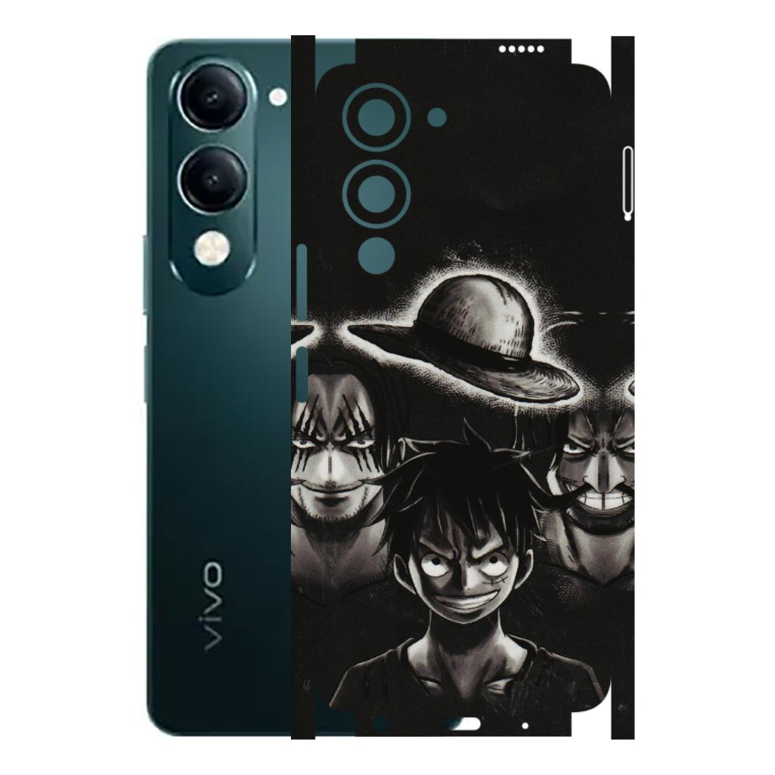 VIVO Y Series Phone Skins (All Models) - Black Luffy Hat - 3D Embossed Finish (L-57) Vivo Y19E
