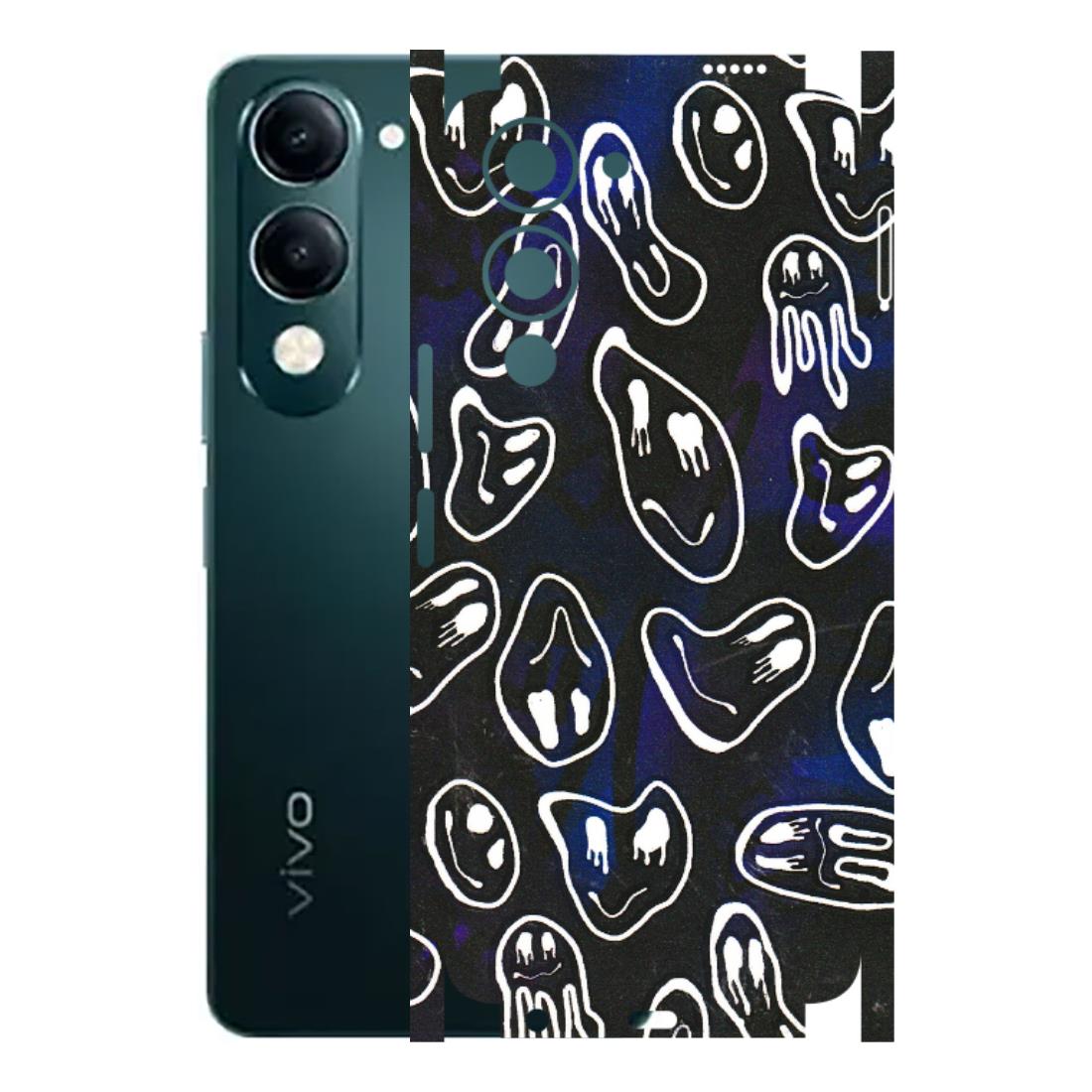 VIVO Y Series Phone Skins (All Models) - Distorted Smileys - 3D Embossed Finish (L-92) Vivo Y19E