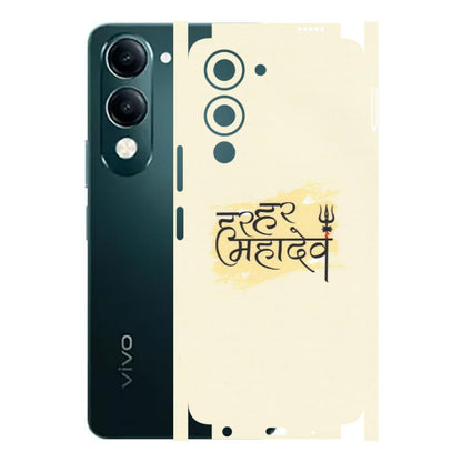 VIVO Y Series Phone Skins (All Models) - Har Har Mahadev - Matte Finish (M-10) Vivo Y19E