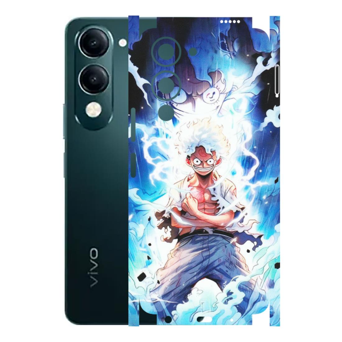 VIVO Y Series Phone Skins (All Models) - Blue Thunder Luffy Anime - Matte Finish (M-132) Vivo Y19E