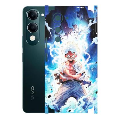 VIVO Y Series Phone Skins (All Models) - Blue Thunder Luffy Anime - Matte Finish (M-132) Vivo Y19E
