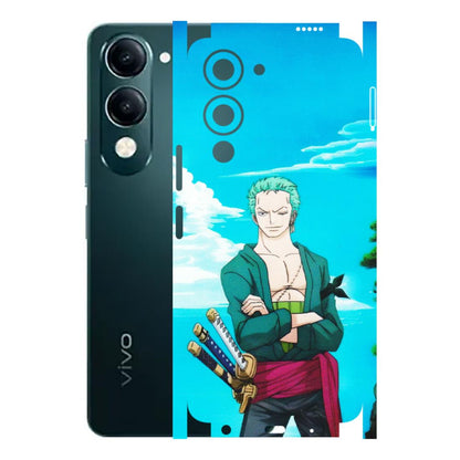 VIVO Y Series Phone Skins (All Models) - Cool Swordman Zoro Anime - Matte Finish (M-143) Vivo Y19E