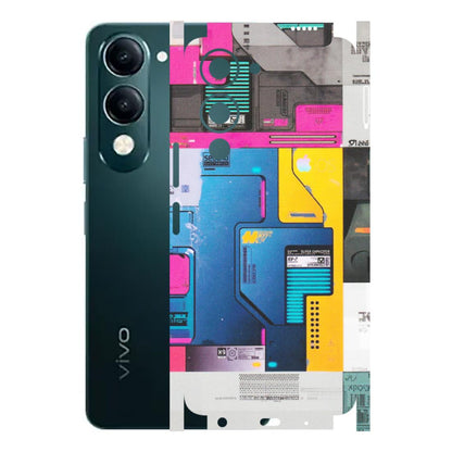 VIVO Y Series Phone Skins (All Models) - Colourfull Motherboard Internals - Matte Finish (M-55) Vivo Y19E