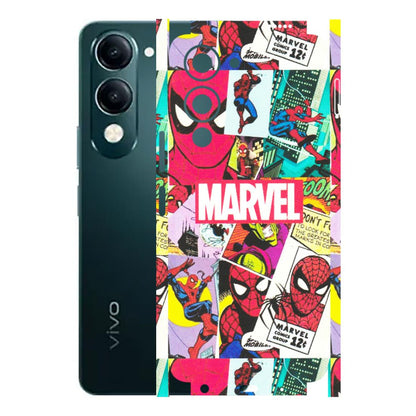 VIVO Y Series Phone Skins (All Models) - Marvel Comic Spiderman Grafitti - Matte Finish (M-72) Vivo Y19E