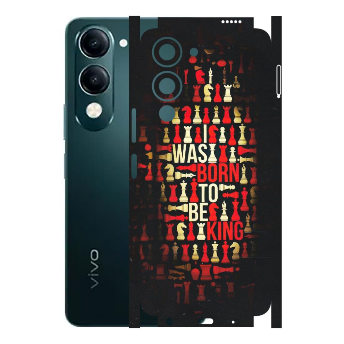 VIVO Y Series Phone Skins (All Models) - Born To Be King - Matte Finish (M-73) Vivo Y19E