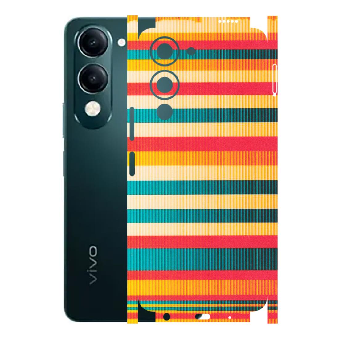 VIVO Y Series Phone Skins (All Models) - Colourful Stripes Soothing Effect - Matte Finish (M-86) Vivo Y19E