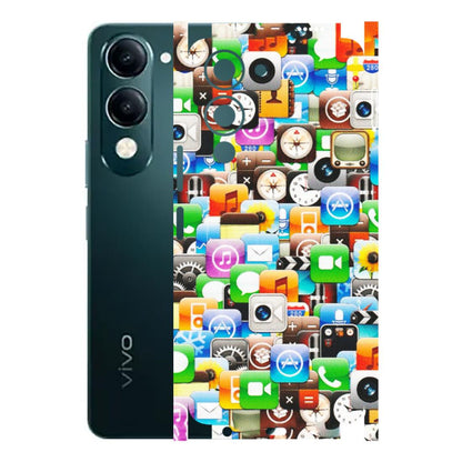 VIVO Y Series Phone Skins (All Models) - All Apple Icons - Matte Finish (M-93) Vivo Y19E