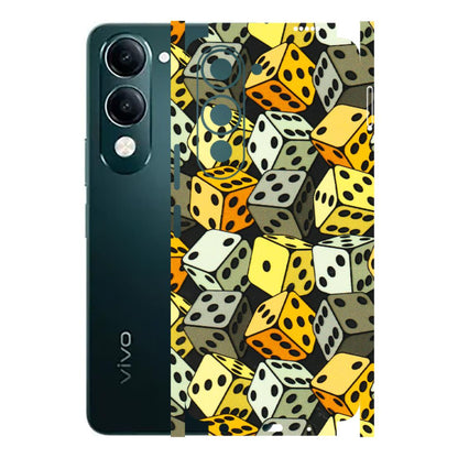 VIVO Y Series Phone Skins (All Models) - Dices Of Life - 3D Embossed Finish (L-04) Vivo Y19 5G