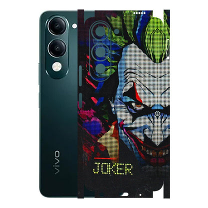 VIVO Y Series Phone Skins (All Models) - Joker Dot Matrix - 3D Embossed Finish (L-08) Vivo Y19 5G