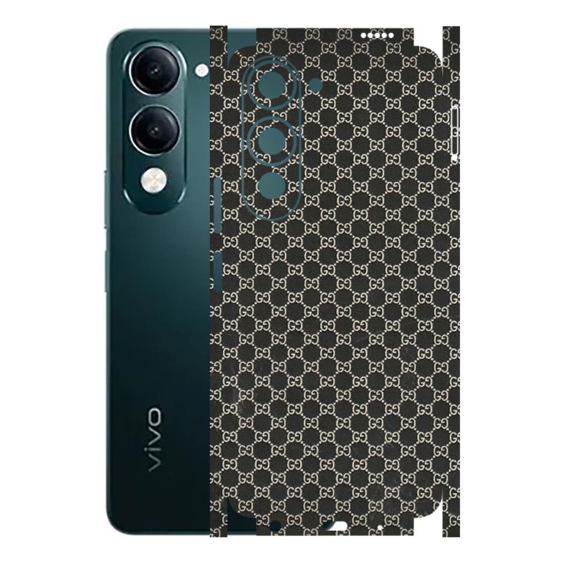 VIVO Y Series Phone Skins (All Models) - Black G Print - 3D Embossed Finish (L-109) Vivo Y19 5G