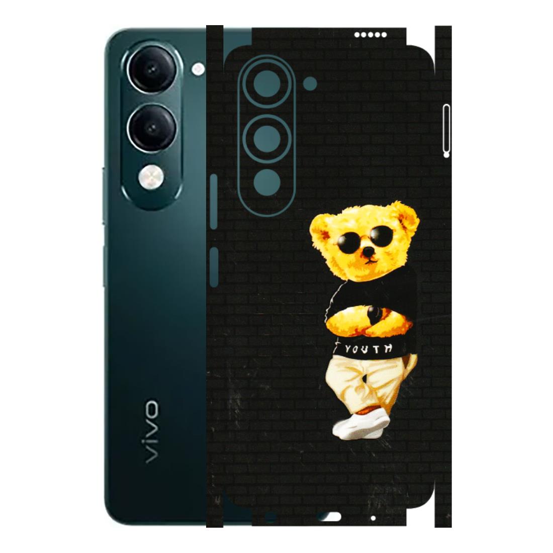 VIVO Y Series Phone Skins (All Models) - Classy Teddy Bear - 3D Embossed Finish (L-116) Vivo Y19 5G