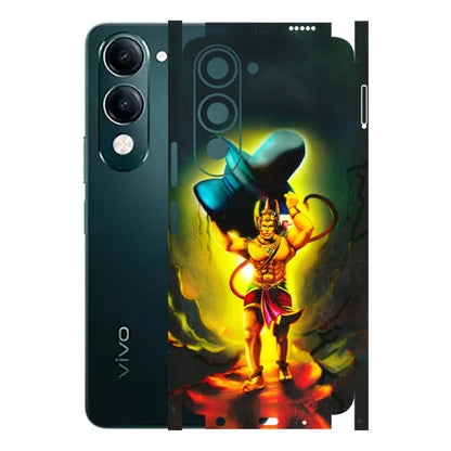VIVO Y Series Phone Skins (All Models) - Hanuman Ji - 3D Embossed Finish (L-128) Vivo Y19 5G
