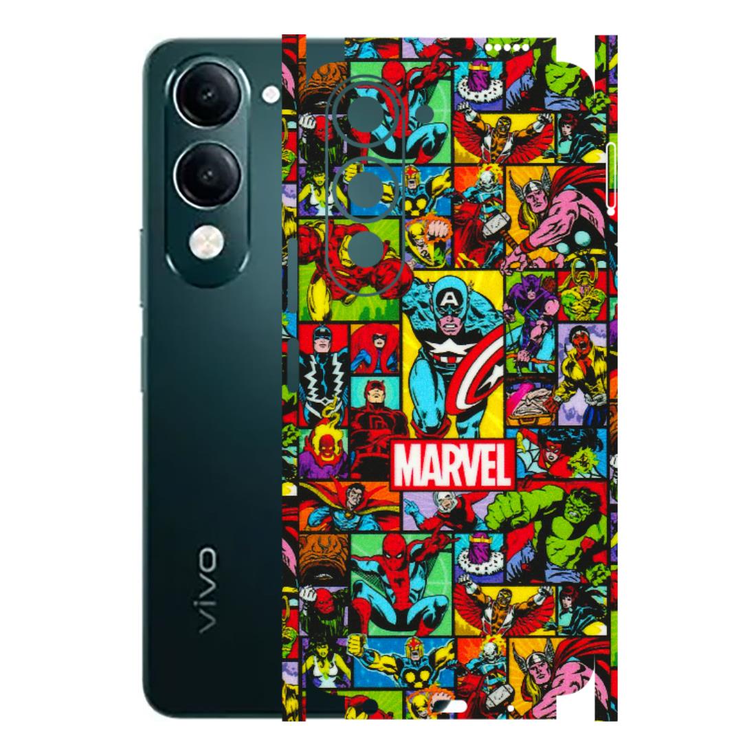 VIVO Y Series Phone Skins (All Models) - MARVELOUS Comic Characters - 3D Embossed Finish (L-129) Vivo Y19 5G