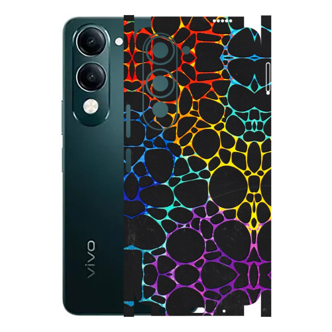 VIVO Y Series Phone Skins (All Models) - Abstract Art MultiColour - 3D Embossed Finish (L-133) Vivo Y19 5G