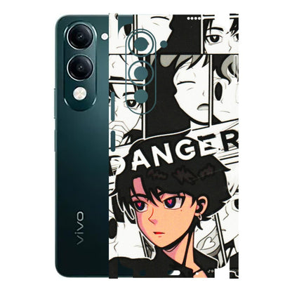 VIVO Y Series Phone Skins (All Models) - Danger Anime - 3D Embossed Finish (L-155) Vivo Y19 5G