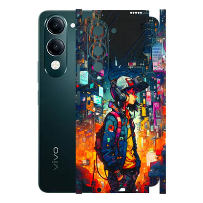 VIVO Y Series Phone Skins (All Models) - Street Anime Guy - 3D Embossed Finish (L-158) Vivo Y19 5G