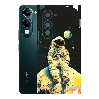 VIVO Y Series Phone Skins (All Models) - Astronaut in Space - 3D Embossed Finish (L-16) Vivo Y19 5G