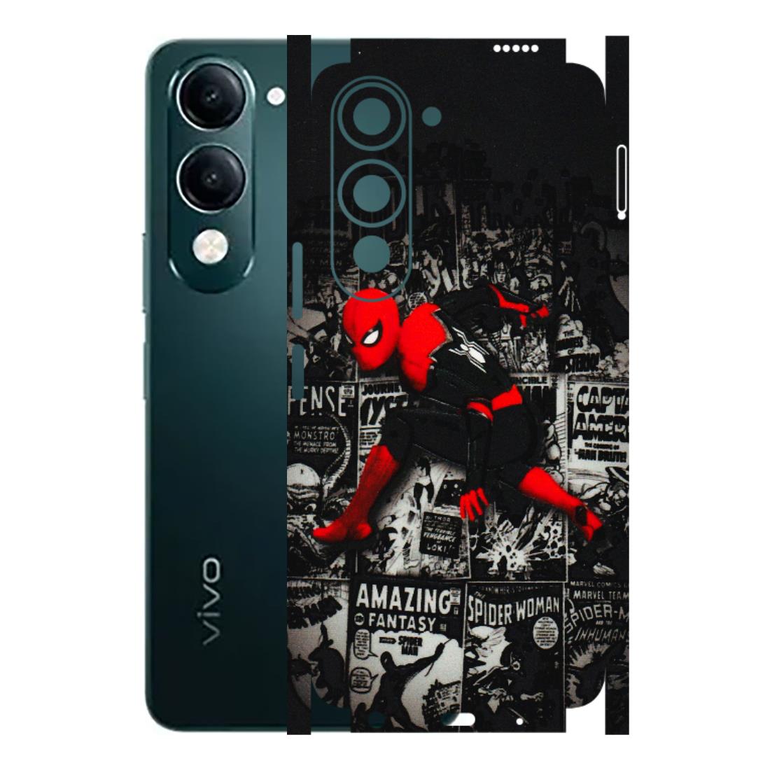 VIVO Y Series Phone Skins (All Models) - SpiderMan New - 3D Embossed Finish (L-162) Vivo Y19 5G