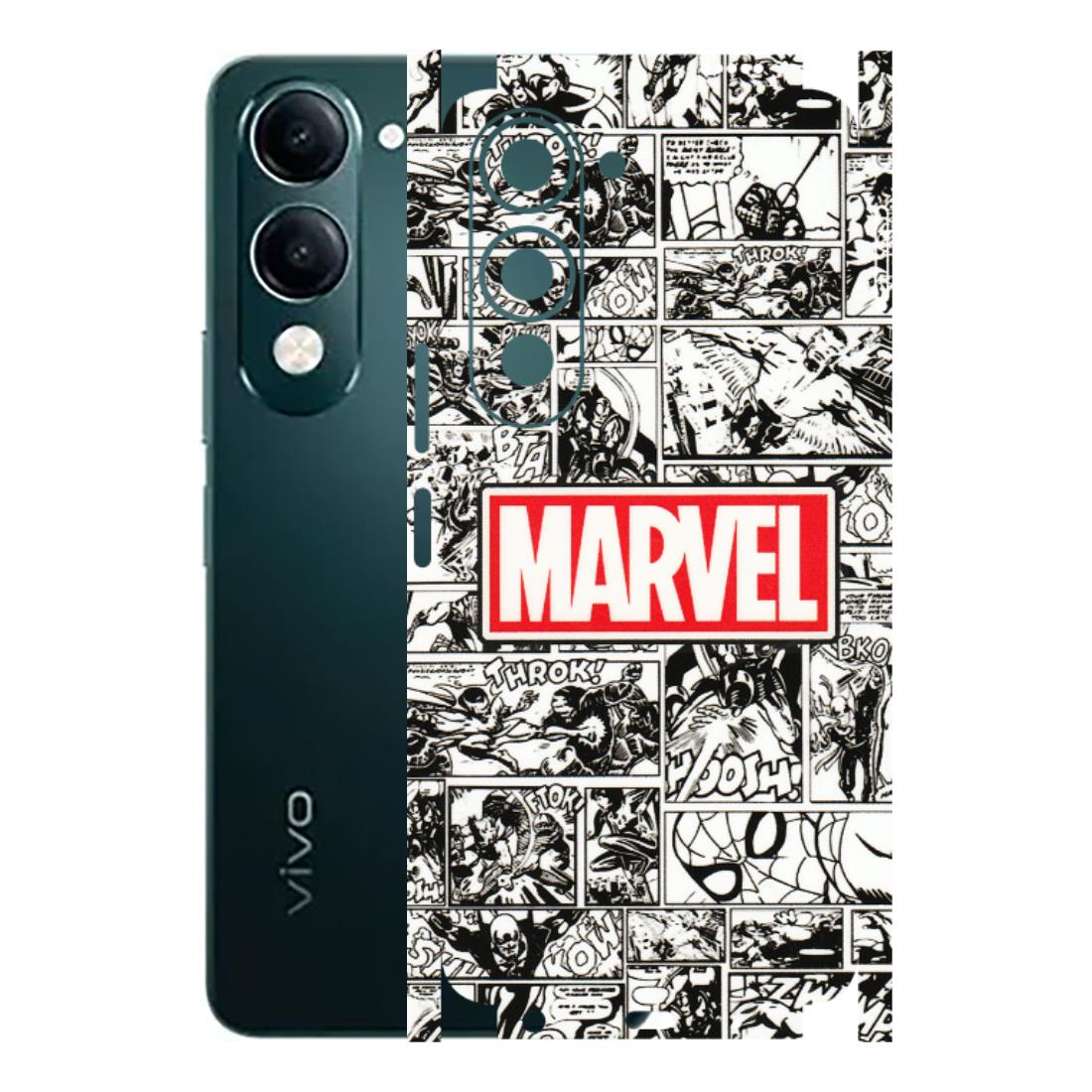 VIVO Y Series Phone Skins (All Models) - Marvel Comic - 3D Embossed Finish (L-171) Vivo Y19 5G