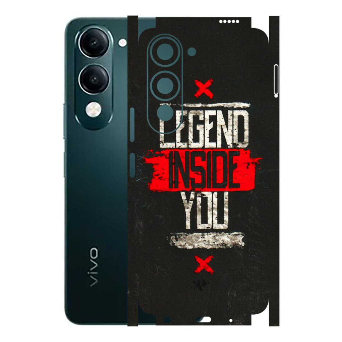 VIVO Y Series Phone Skins (All Models) - Legend Inside You - 3D Embossed Finish (L-186) Vivo Y19 5G