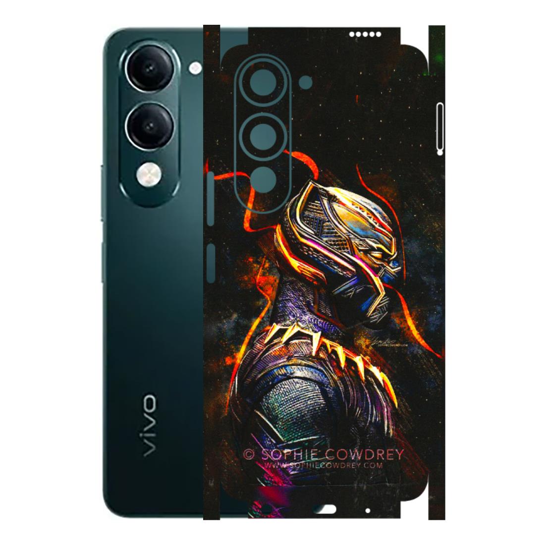 VIVO Y Series Phone Skins (All Models) - Black Panther - 3D Embossed Finish (L-190) Vivo Y19 5G