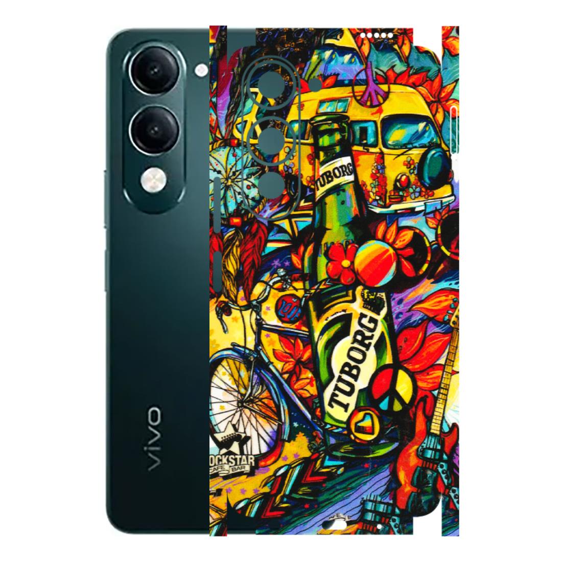 VIVO Y Series Phone Skins (All Models) - Cool Beer Bottle - 3D Embossed Finish (L-193) Vivo Y19 5G