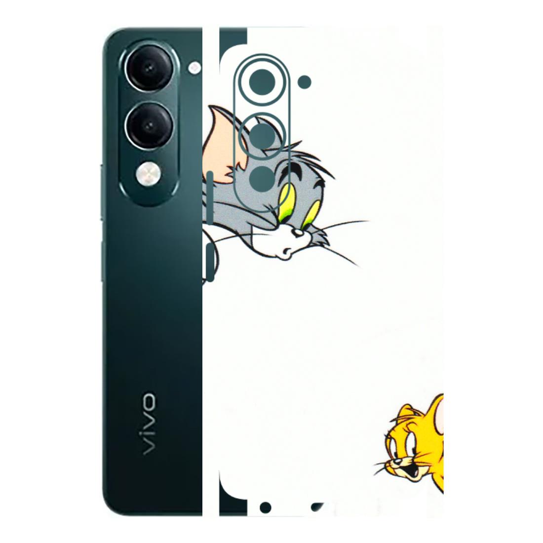VIVO Y Series Phone Skins (All Models) - Cute Tom And Jerry - 3D Embossed Finish (L-220) Vivo Y19 5G