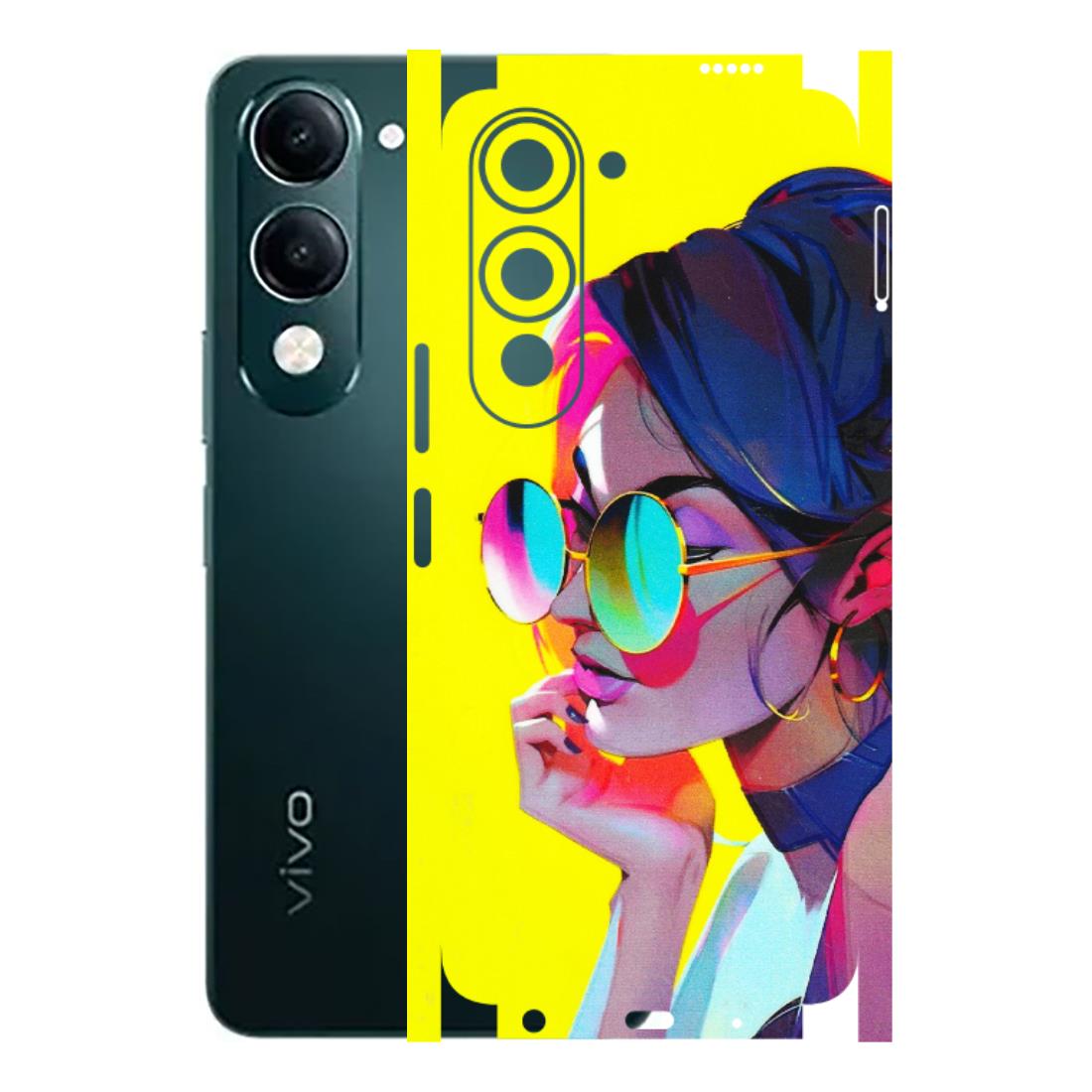 VIVO Y Series Phone Skins (All Models) - Bold Stylish Girl - 3D Embossed Finish (L-222) Vivo Y19 5G