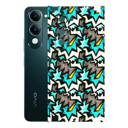 VIVO Y Series Phone Skins (All Models) - Funky Zig Zag - 3D Embossed Finish (L-223) Vivo Y19 5G