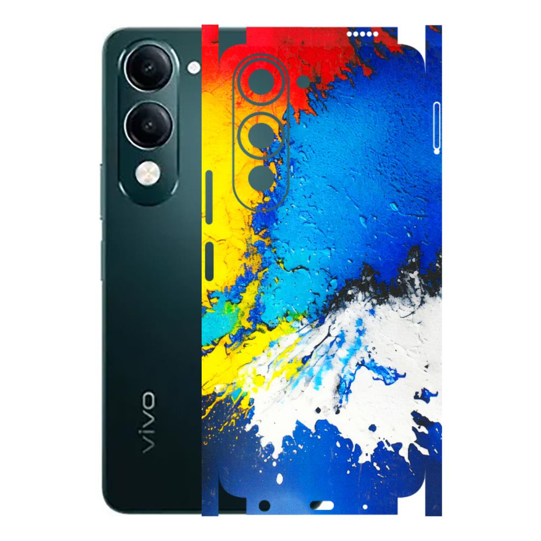 VIVO Y Series Phone Skins (All Models) - Acrylic Paint Spill - 3D Embossed Finish (L-229) Vivo Y19 5G