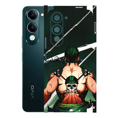 VIVO Y Series Phone Skins (All Models) - Zoro Anime - 3D Embossed Finish (L-23) Vivo Y19 5G
