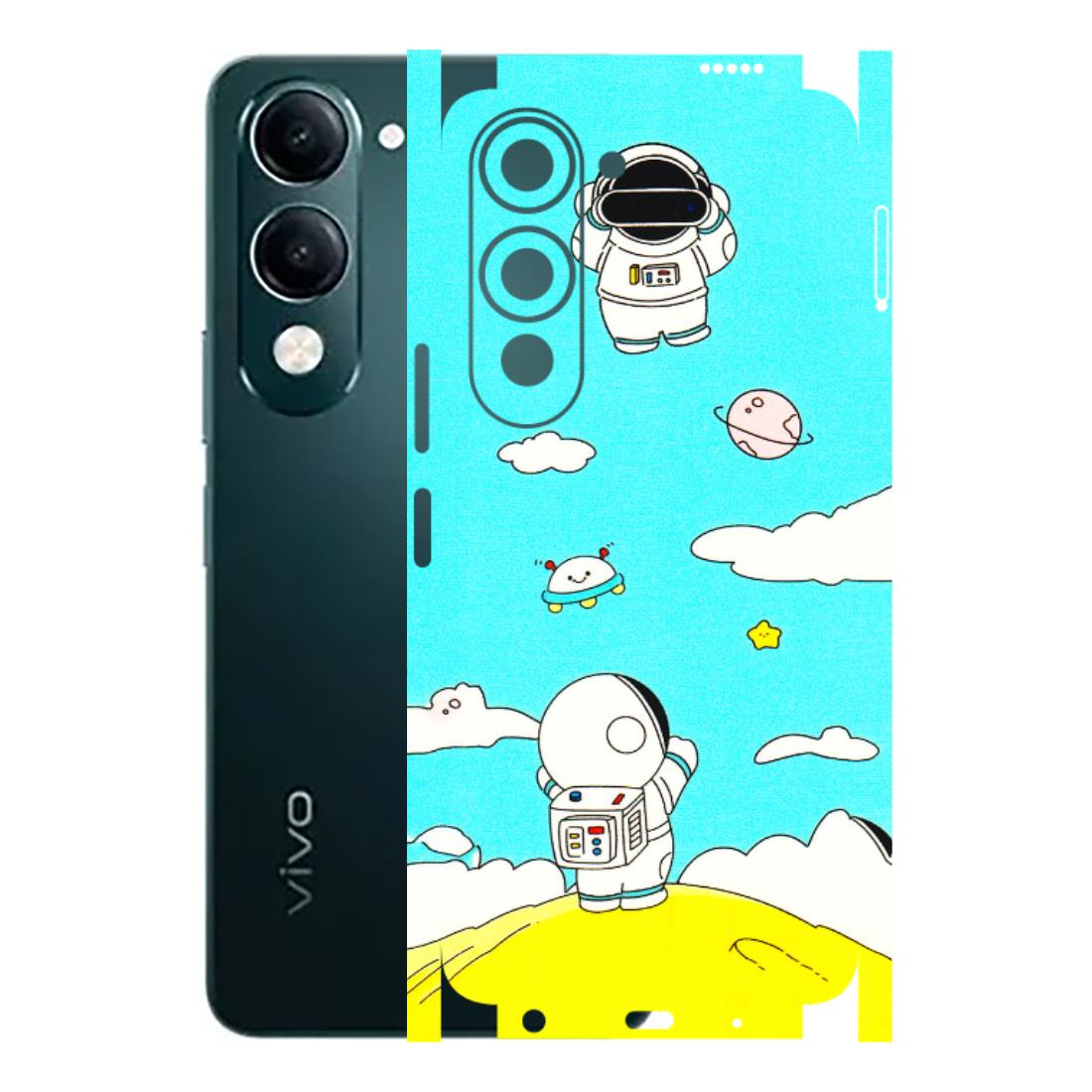 VIVO Y Series Phone Skins (All Models) - Blue Skies Astro Float - 3D Embossed Finish (L-230) Vivo Y19 5G