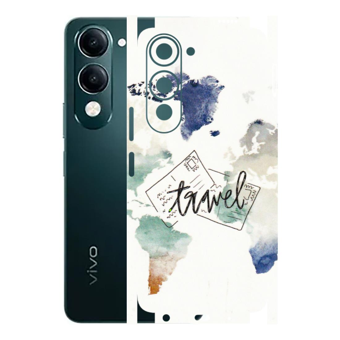 VIVO Y Series Phone Skins (All Models) - Travel The World - 3D Embossed Finish (L-232) Vivo Y19 5G