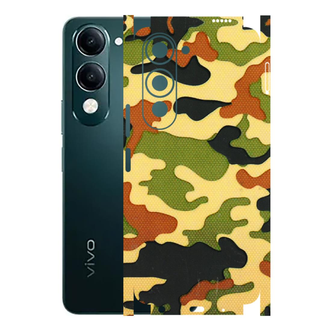VIVO Y Series Phone Skins (All Models) - Indian Military - 3D Embossed Finish (L-234) Vivo Y19 5G