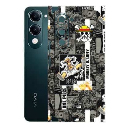 VIVO Y Series Phone Skins (All Models) - Cuffy Anime MonkeyCamic - 3D Embossed Finish (L-242) Vivo Y19 5G