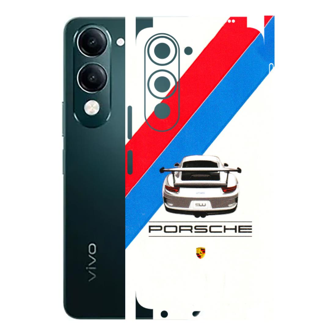 VIVO Y Series Phone Skins (All Models) - Porche Car Sober Logo - 3D Embossed Finish (L-248) Vivo Y19 5G