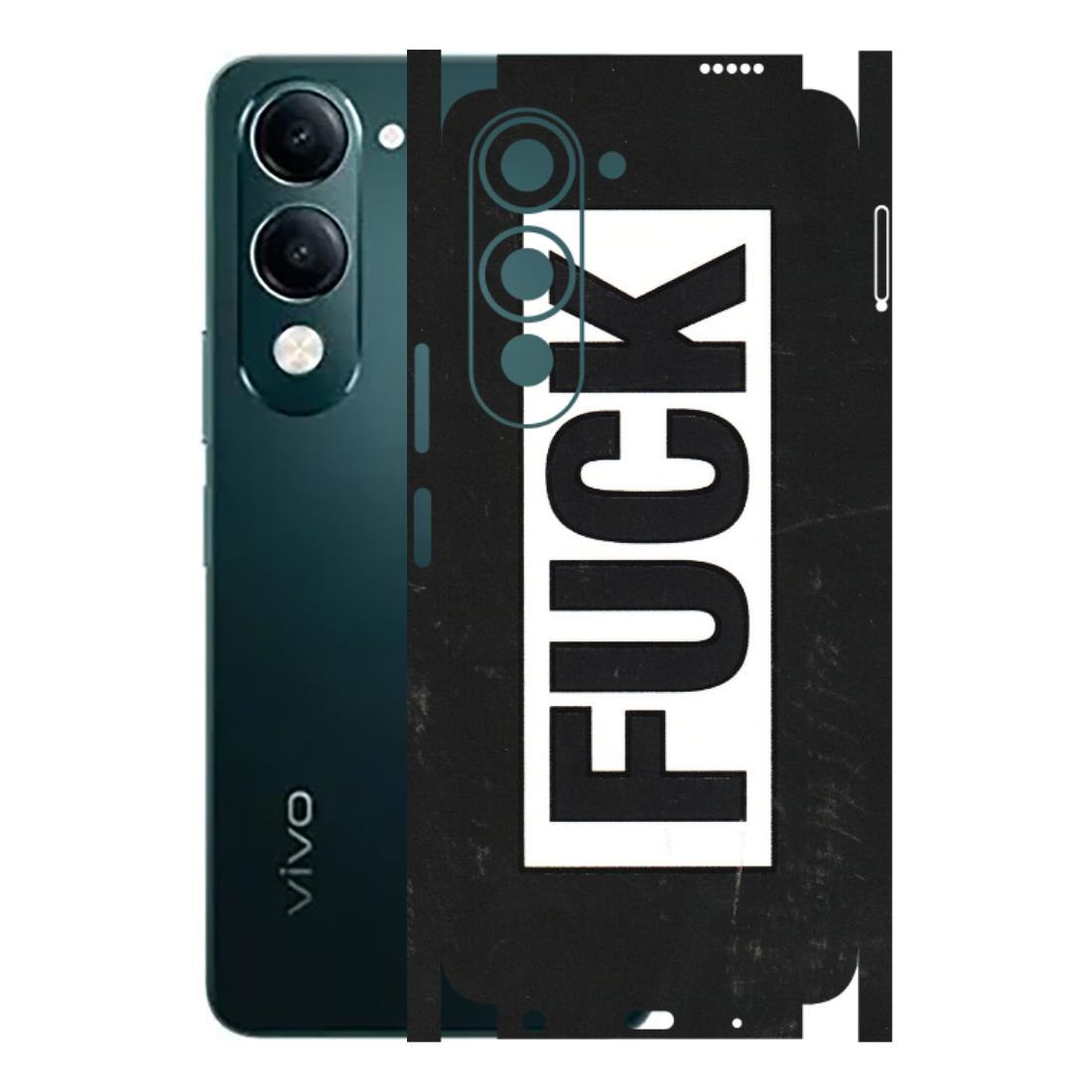 VIVO Y Series Phone Skins (All Models) - The F Word - 3D Embossed Finish (L-255) Vivo Y19 5G