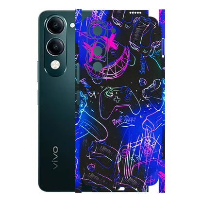VIVO Y Series Phone Skins (All Models) - Gamers Paradise - 3D Embossed Finish (L-258) Vivo Y19 5G