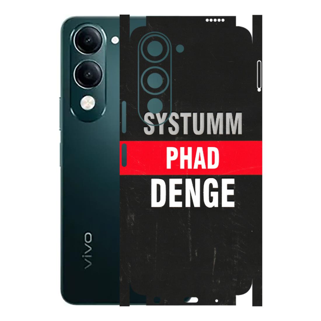 VIVO Y Series Phone Skins (All Models) - Systumm Phad Denge - 3D Embossed Finish (L-278) Vivo Y19 5G
