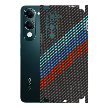 VIVO Y Series Phone Skins (All Models) - Carbon BM - 3D Embossed Finish (L-302) Vivo Y19 5G