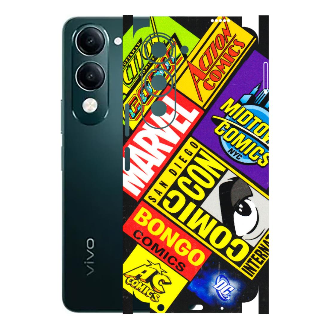 VIVO Y Series Phone Skins (All Models) - Bongo Comic Con - 3D Embossed Finish (L-325) Vivo Y19 5G