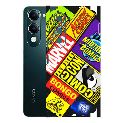 VIVO Y Series Phone Skins (All Models) - Bongo Comic Con - 3D Embossed Finish (L-325) Vivo Y19 5G